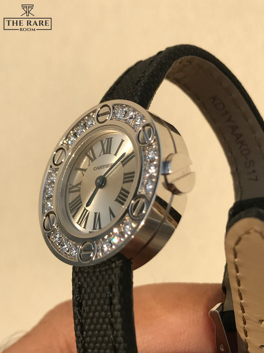 Cartier Love Watch White Gold Full diamonds The Rare Room