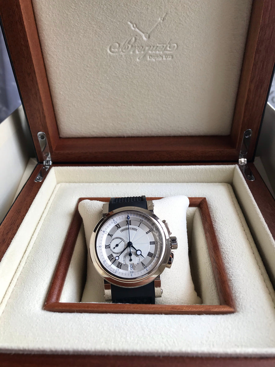 Breguet Marine 5827 White Gold Full Set – The Rare Room