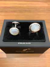 Load image into Gallery viewer, Sterling Silver Oval Cufflink with MOP