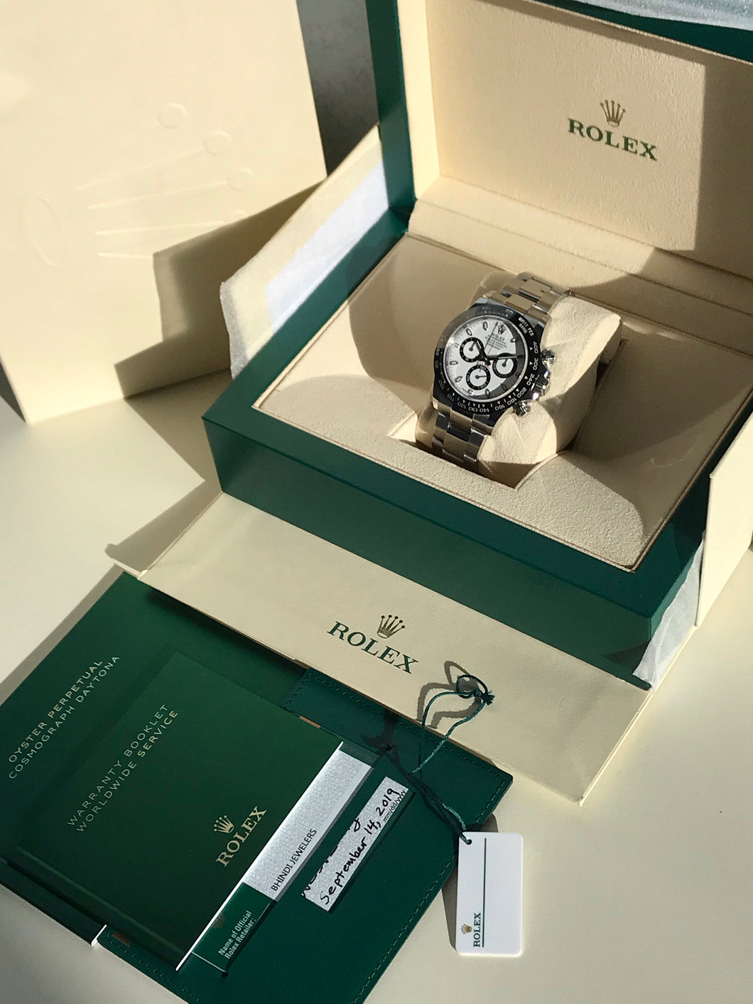 2019 Rolex Daytona - White Dial “Panda” Full set