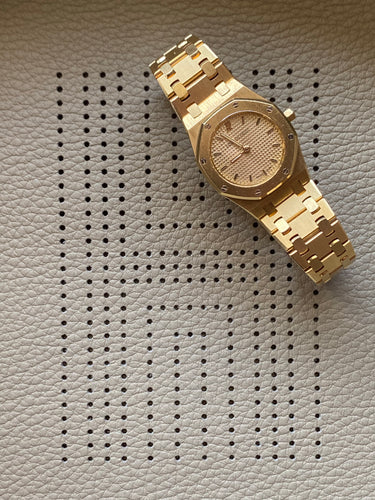 Vintage AP Ladies Royal Oak Champagne on Gold