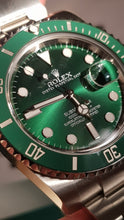 Load image into Gallery viewer, Rolex Green Submariner 116610LV - Partially Stickered - Full Set