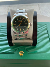 Load image into Gallery viewer, 2022 Rolex Milgauss 166400 Black dial with Green Crystal