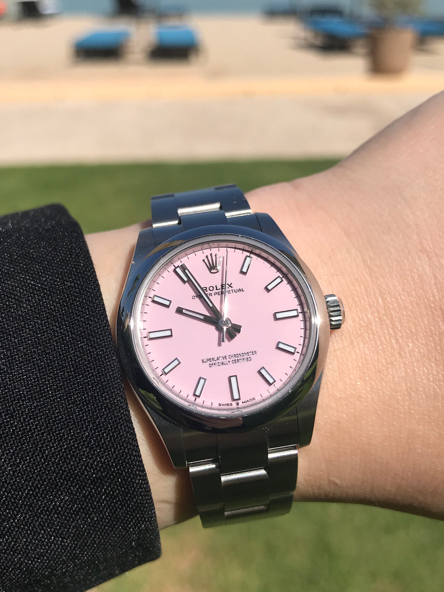 Rolex oyster candy pink Clearance
