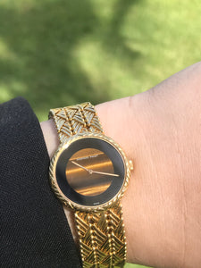 1970’s Audemars Piguet  Full gold with Tiger’s Eye and Onyx Dial.