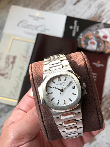 1999 Patek Phillippe Nautilus 3800 - White Dial - Rare