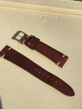 Load image into Gallery viewer, The Rare Room x JPM Fine Leather Watch Strap - Dark Sienna