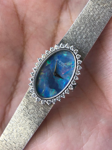 Vintage L. U. Chopard Opal White Gold Diamonds