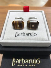 Load image into Gallery viewer, Barbarulo Napoli Tigers Eye Octogon with Diamonds